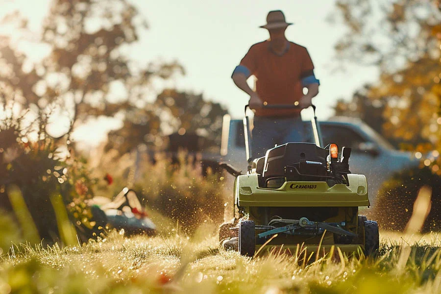 walk behind electric mower