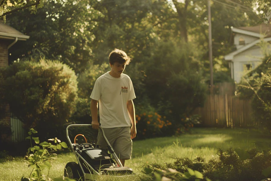 walk behind electric mower